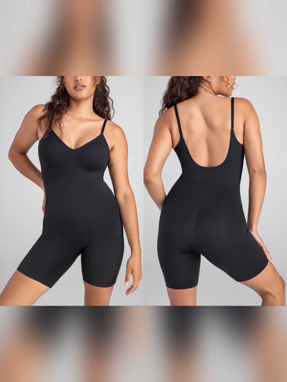 Honeylove Low-Back Bodysuit Black